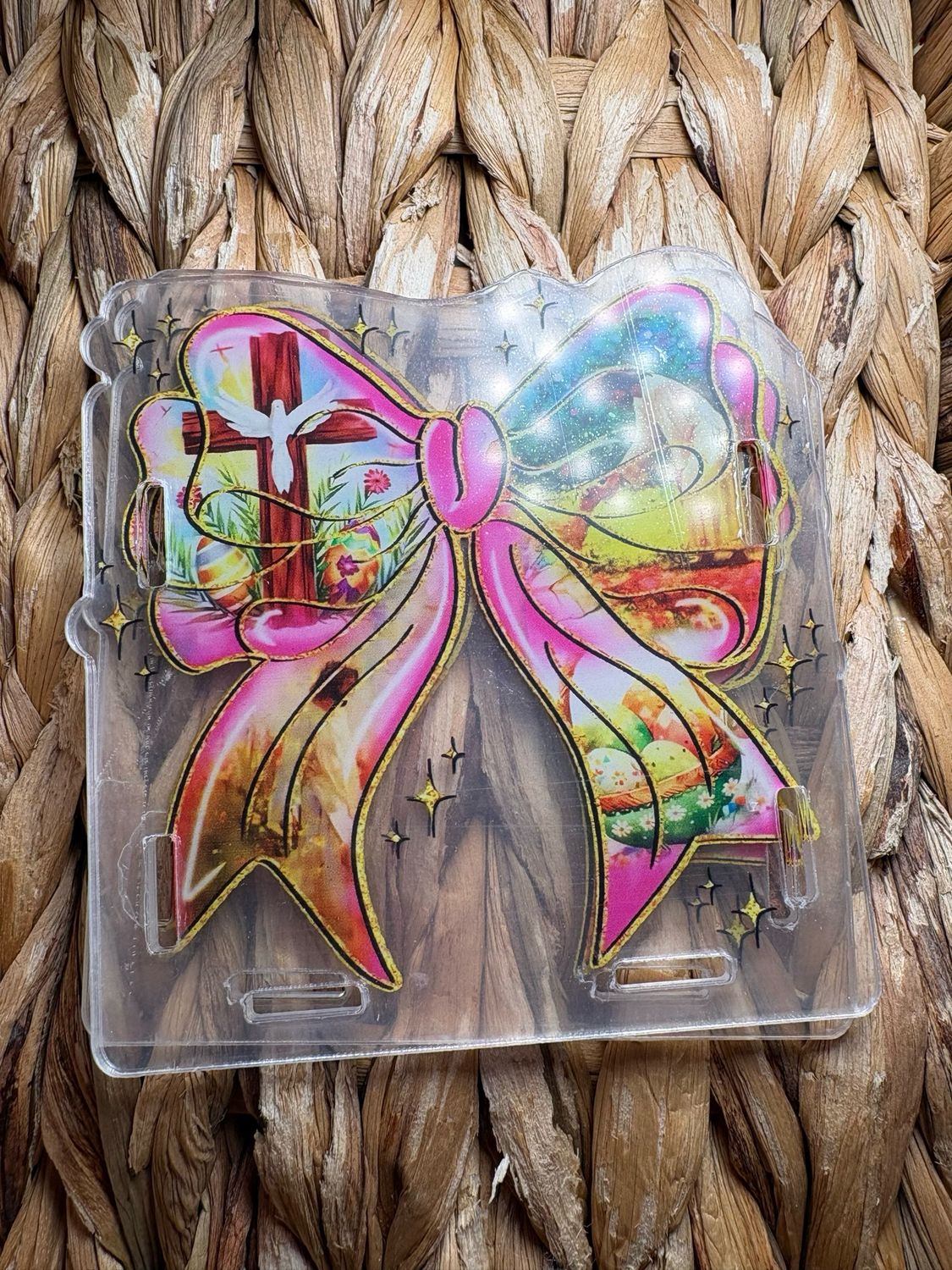 Religious Bow Pen Box