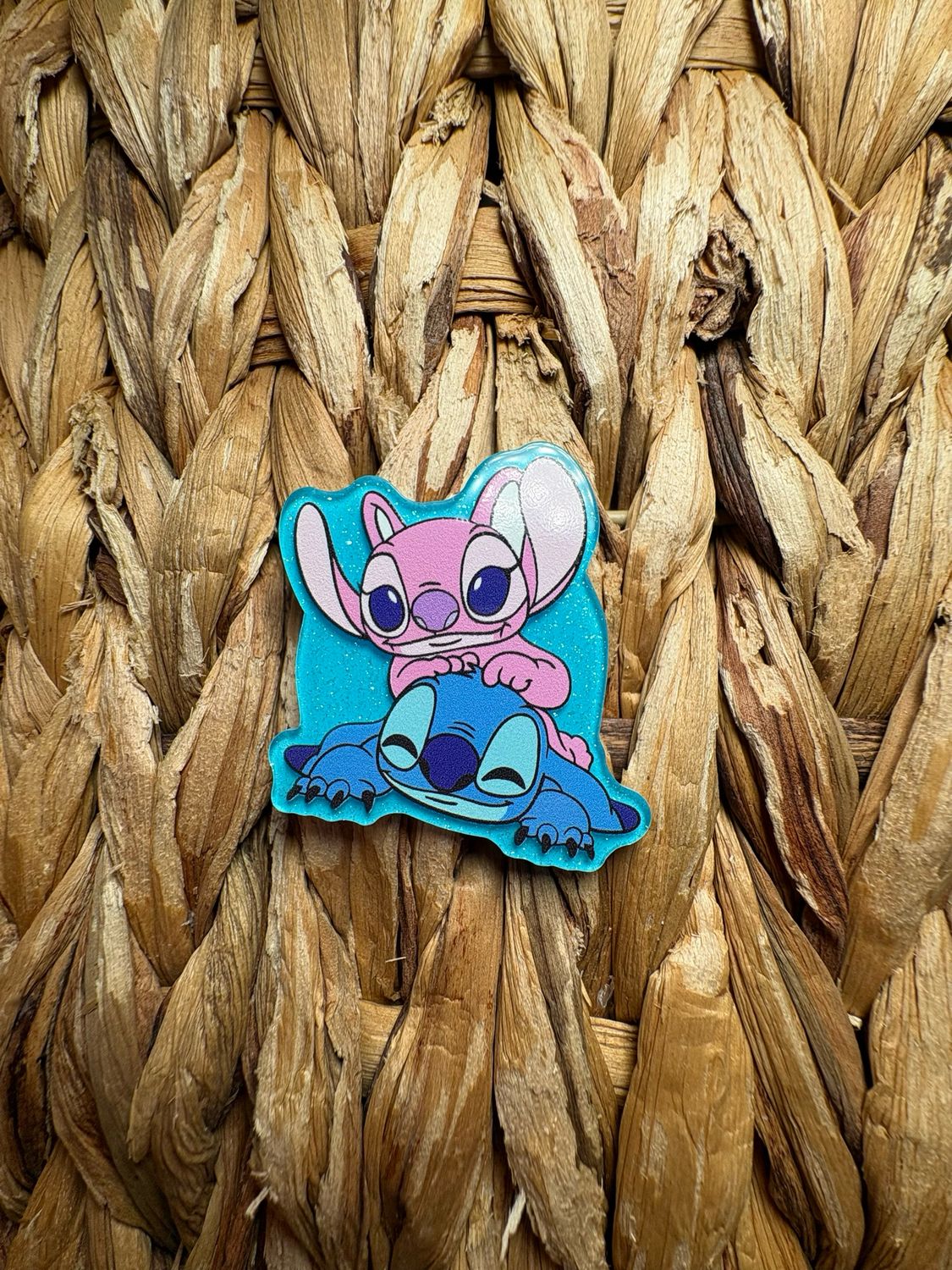 Blue Alien &amp; Pink Alien Acrylic Flatback