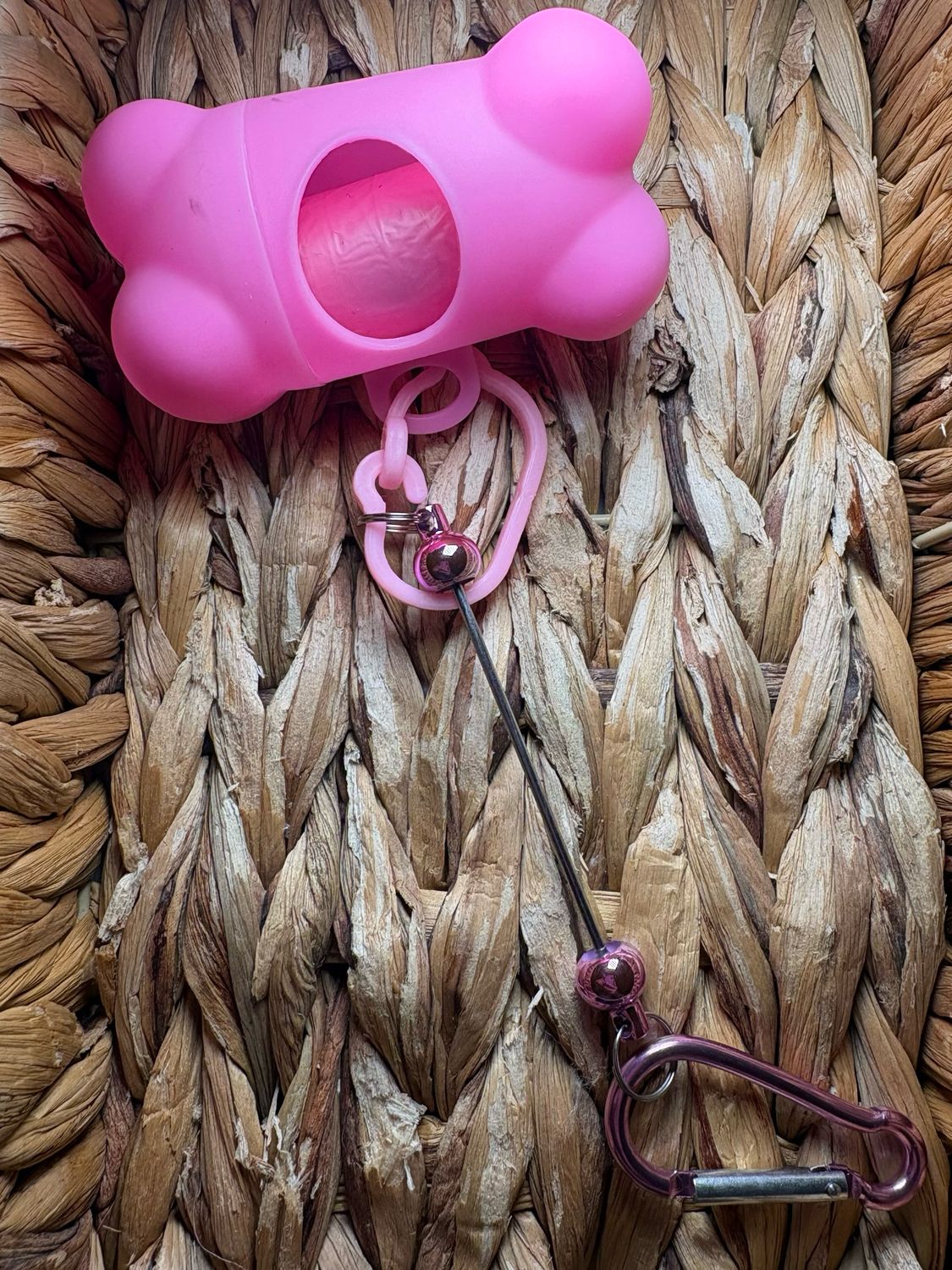 Pink Dog Poop Bags Beadable