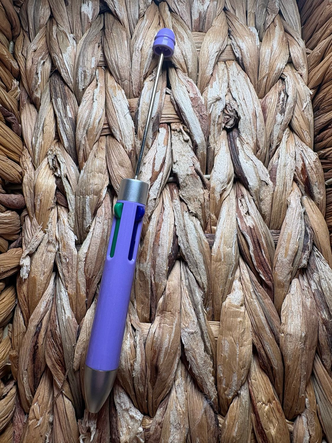 Purple 4-Color Beadable Pen