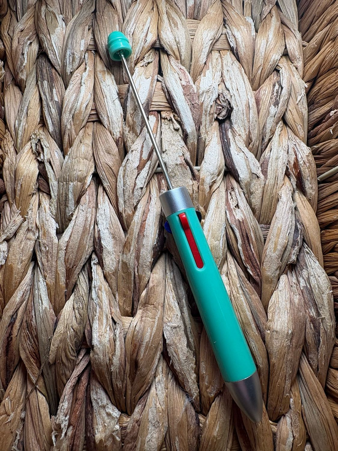 Turquoise 4-Color Beadable Pen