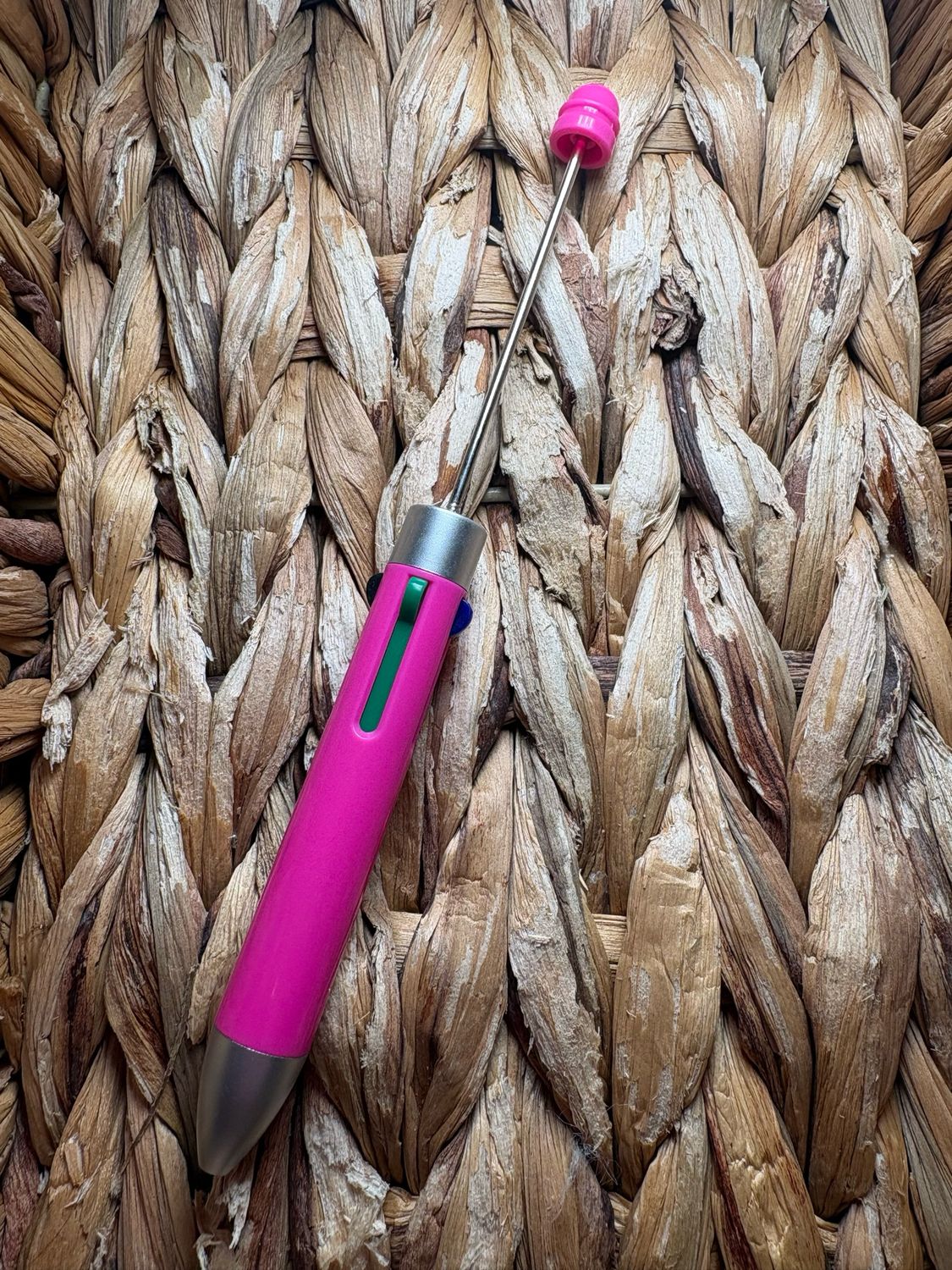 Dark Pink 4-Color Beadable Pen