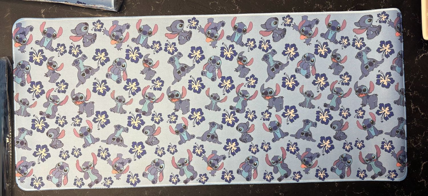 Blue Alien Desk Mat