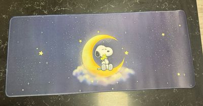 Snoop on Moon Desk Mat