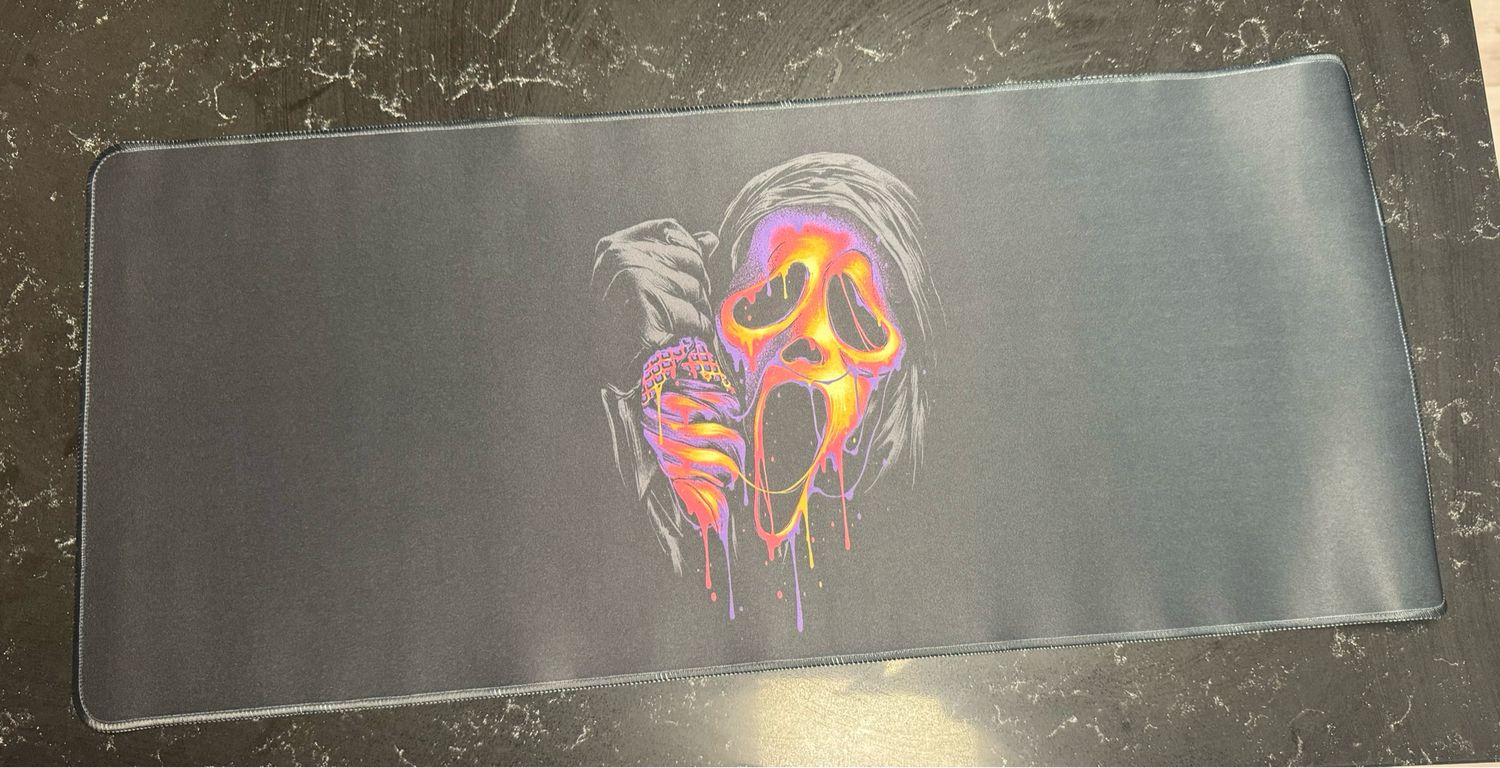Ghost Face Desk Mat