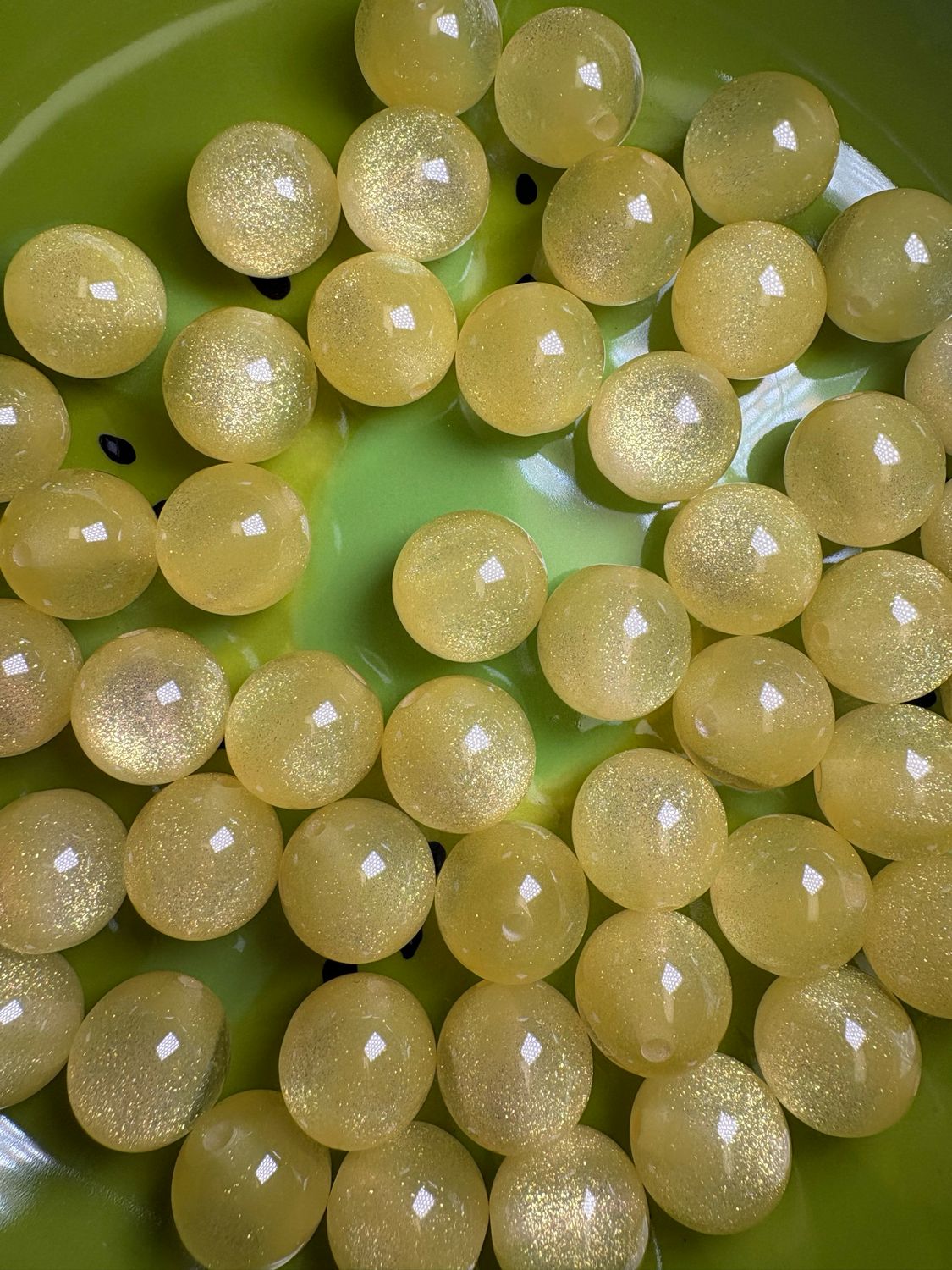 15mm Yellow UV Galaxy Bulk Bag-50pc