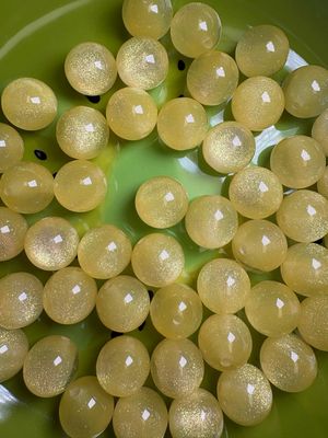 15mm Yellow UV Galaxy Bulk Bag-50pc