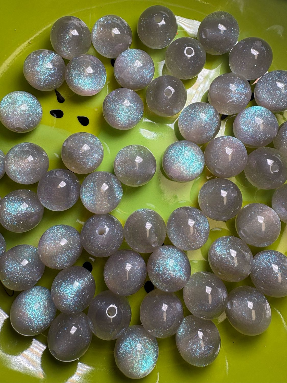 15mm Gray UV Galaxy Bulk Bag-50pc