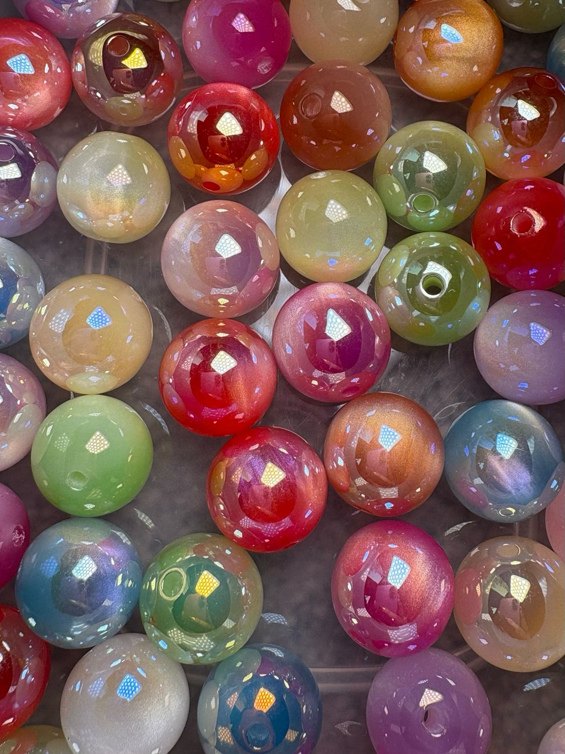 Bulk Bead Bag #S12 16mm UV Cateye 50pc