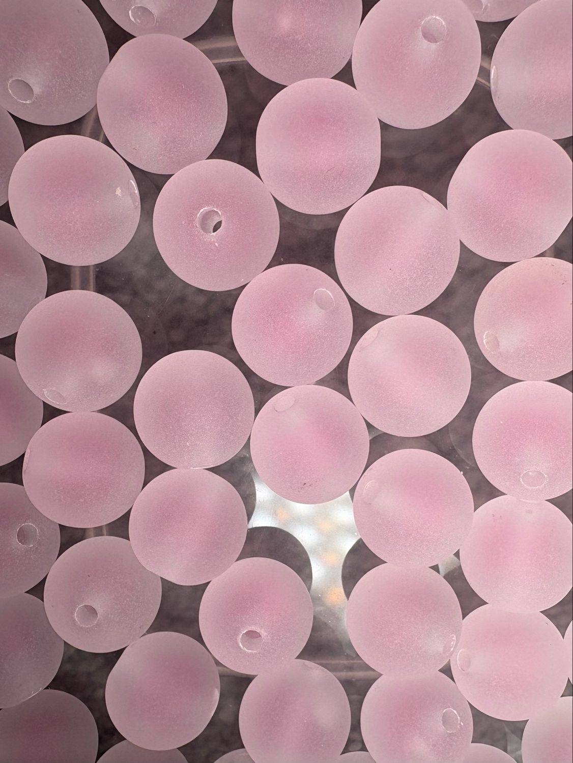 Bulk Bead Bag #DL2 16mm Frosted Double Layer