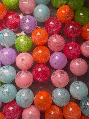 Bulk Bead Bag #S6 16mm Flower Mix 