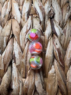 16mm Confetti Circle Bead