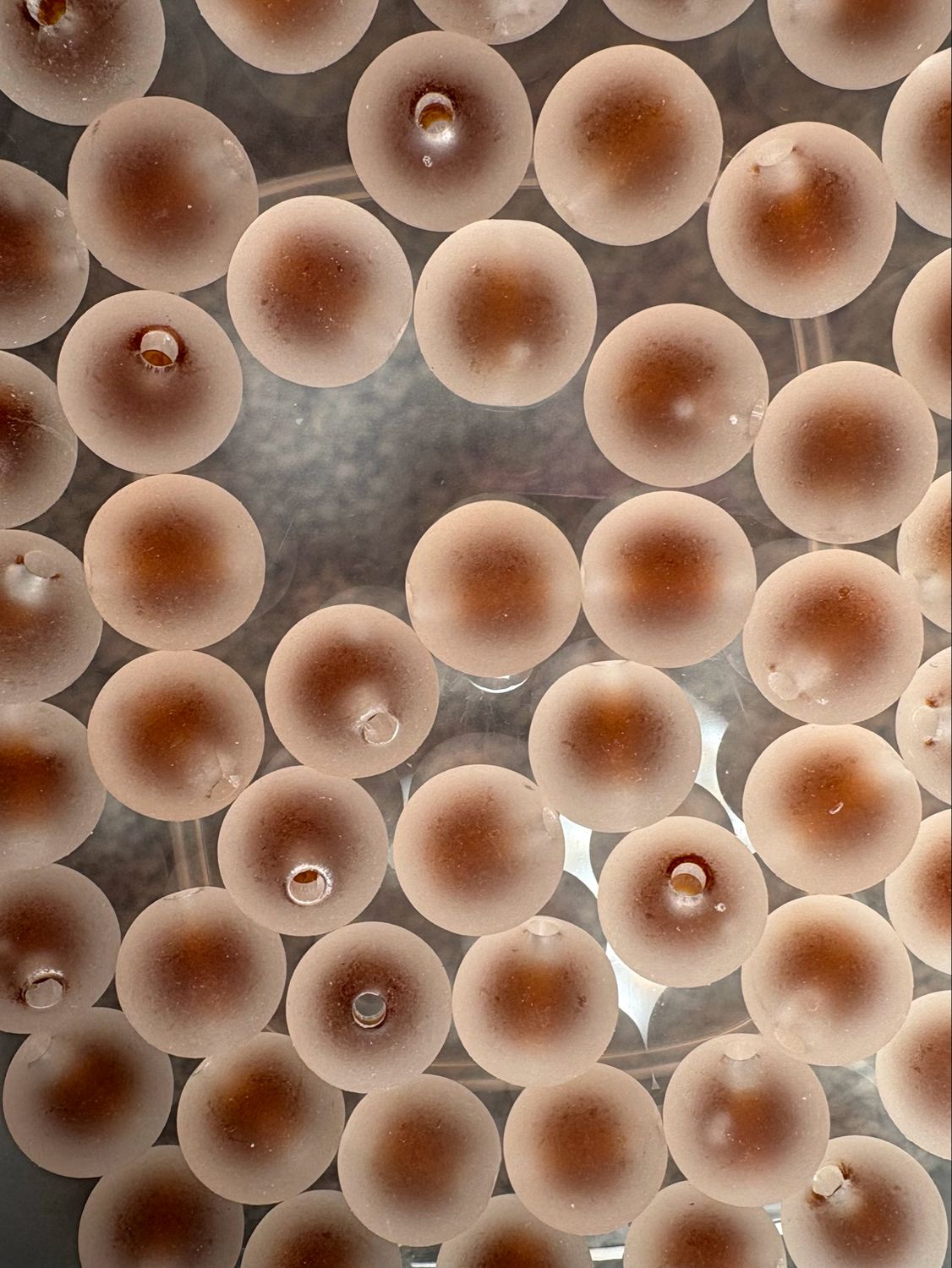 Bulk Bead Bag #DL3 16mm Frosted Double Layer