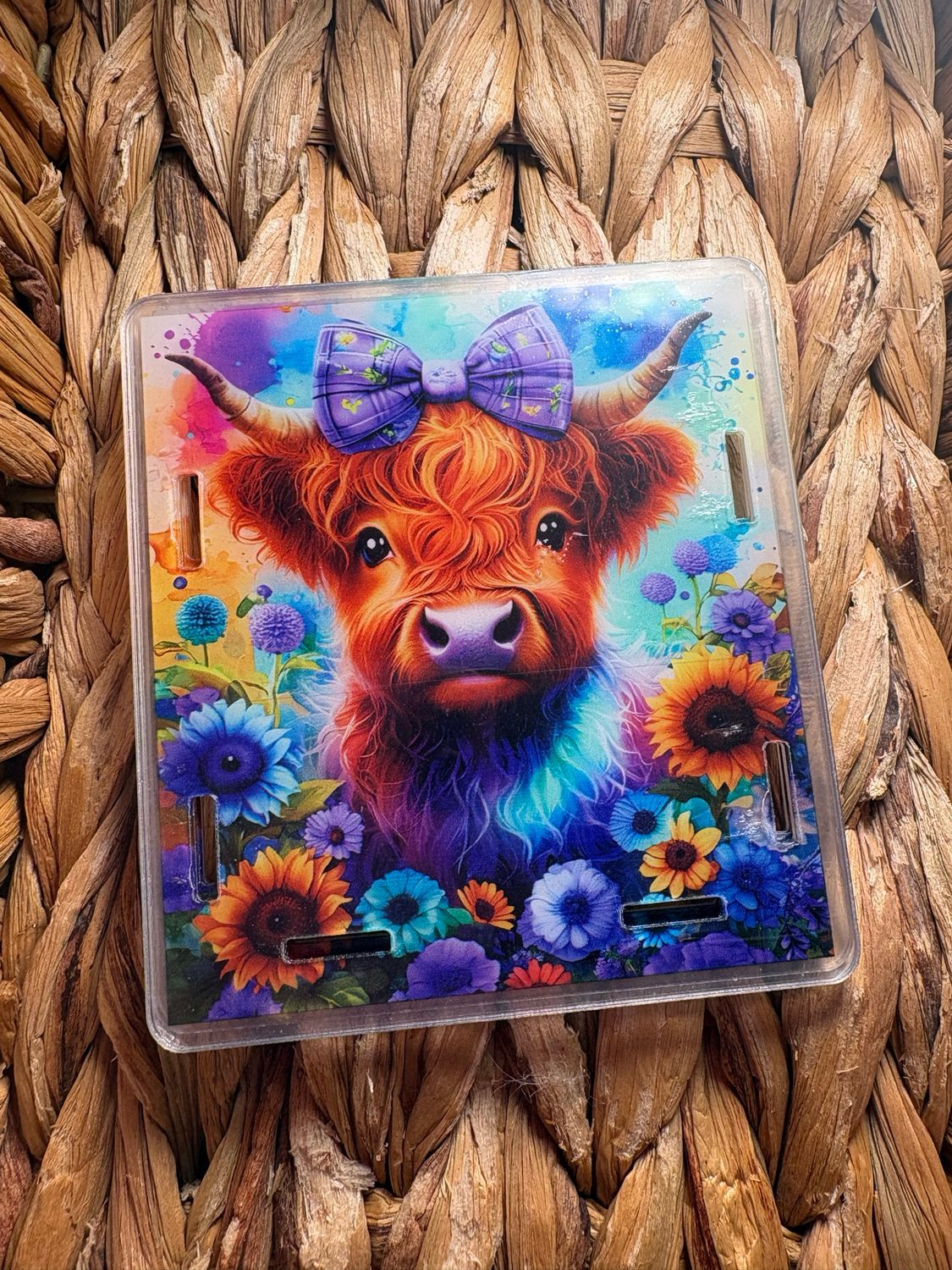 Cow with Bow Pen Box