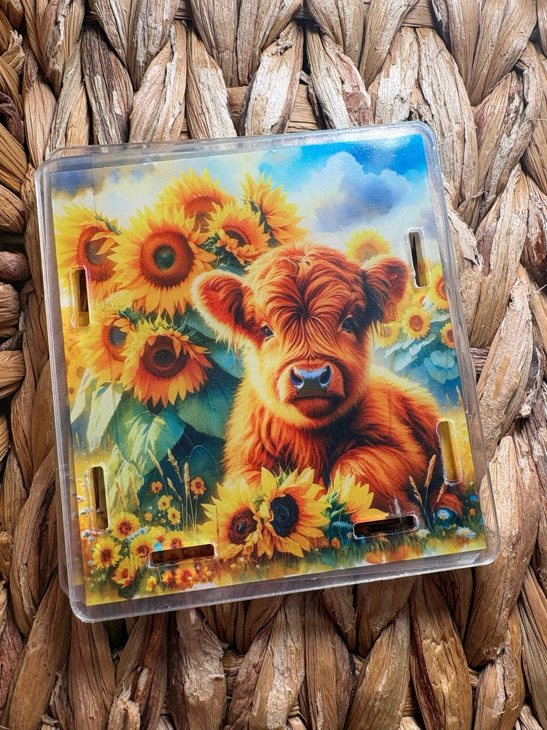 Cow &amp; Sunflowers Pen Box