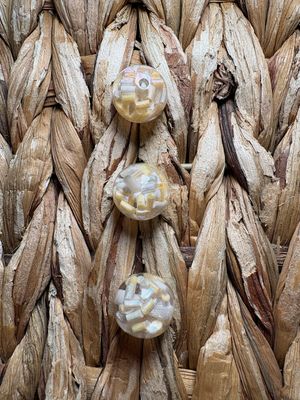 Orange Sprinkle Confetti 16mm B117