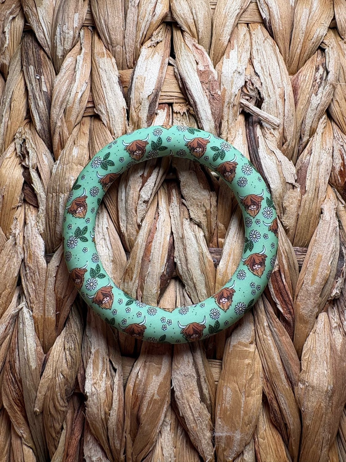 Green Cow Silicone Ring