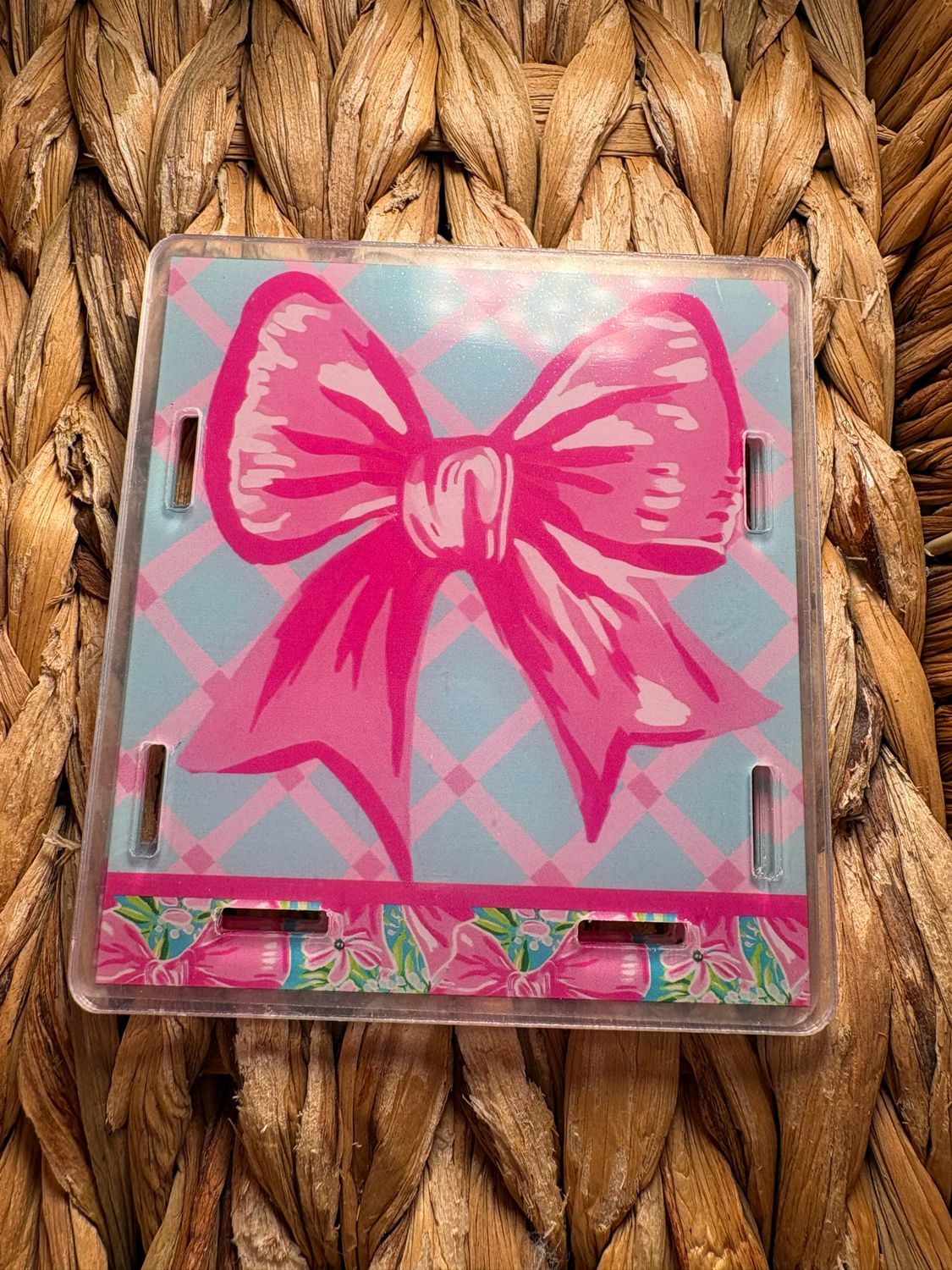 Pink Bow Pen Box