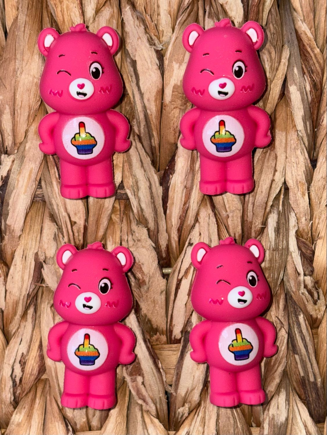 Dark Pink Swearbear Topper