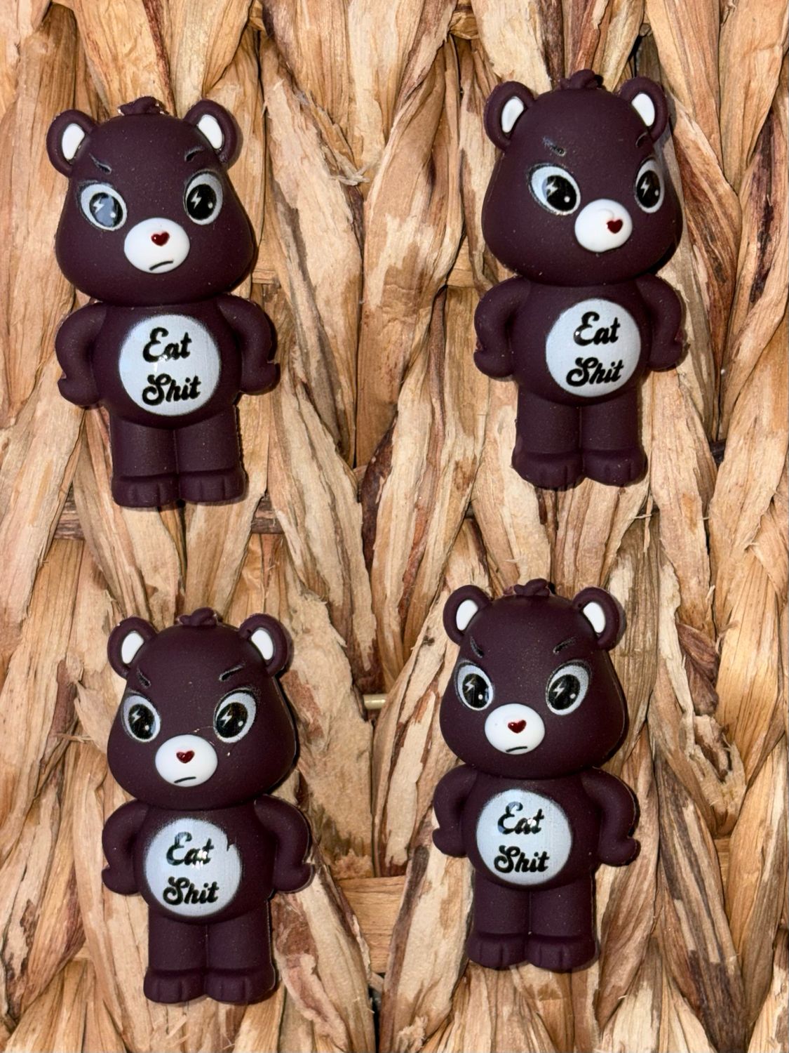 Dark Brown Swearbear Topper