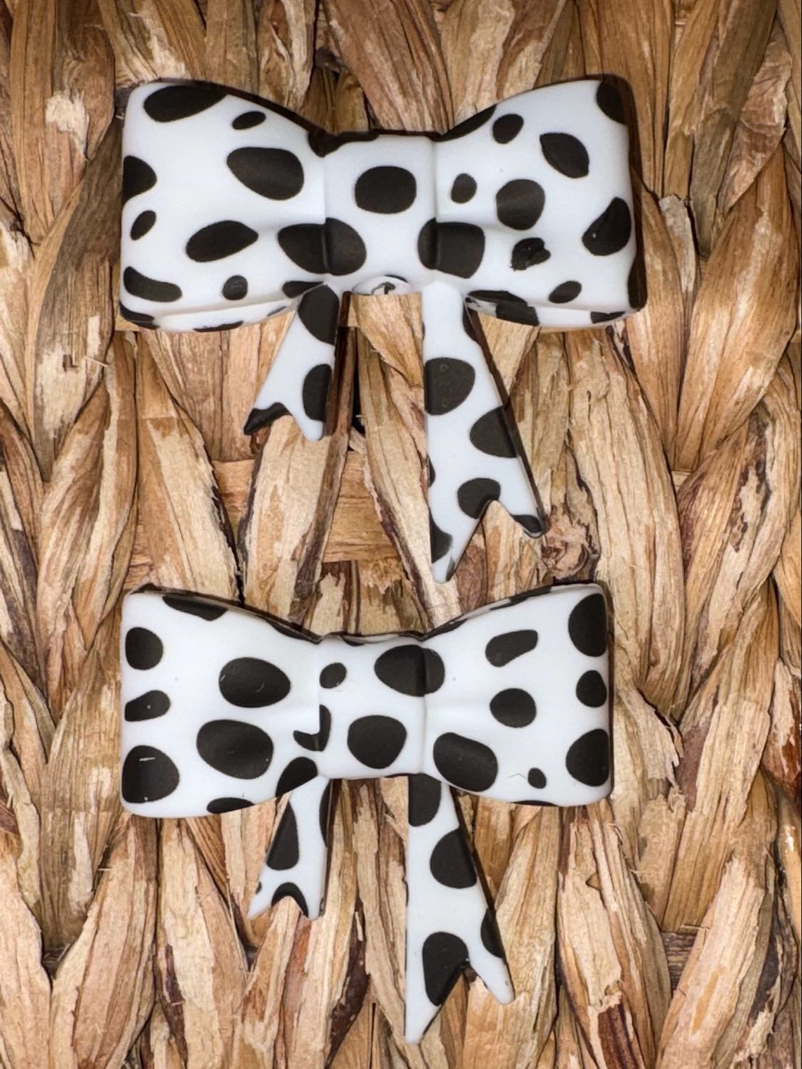 Black Spot Straw/Focal Topper 