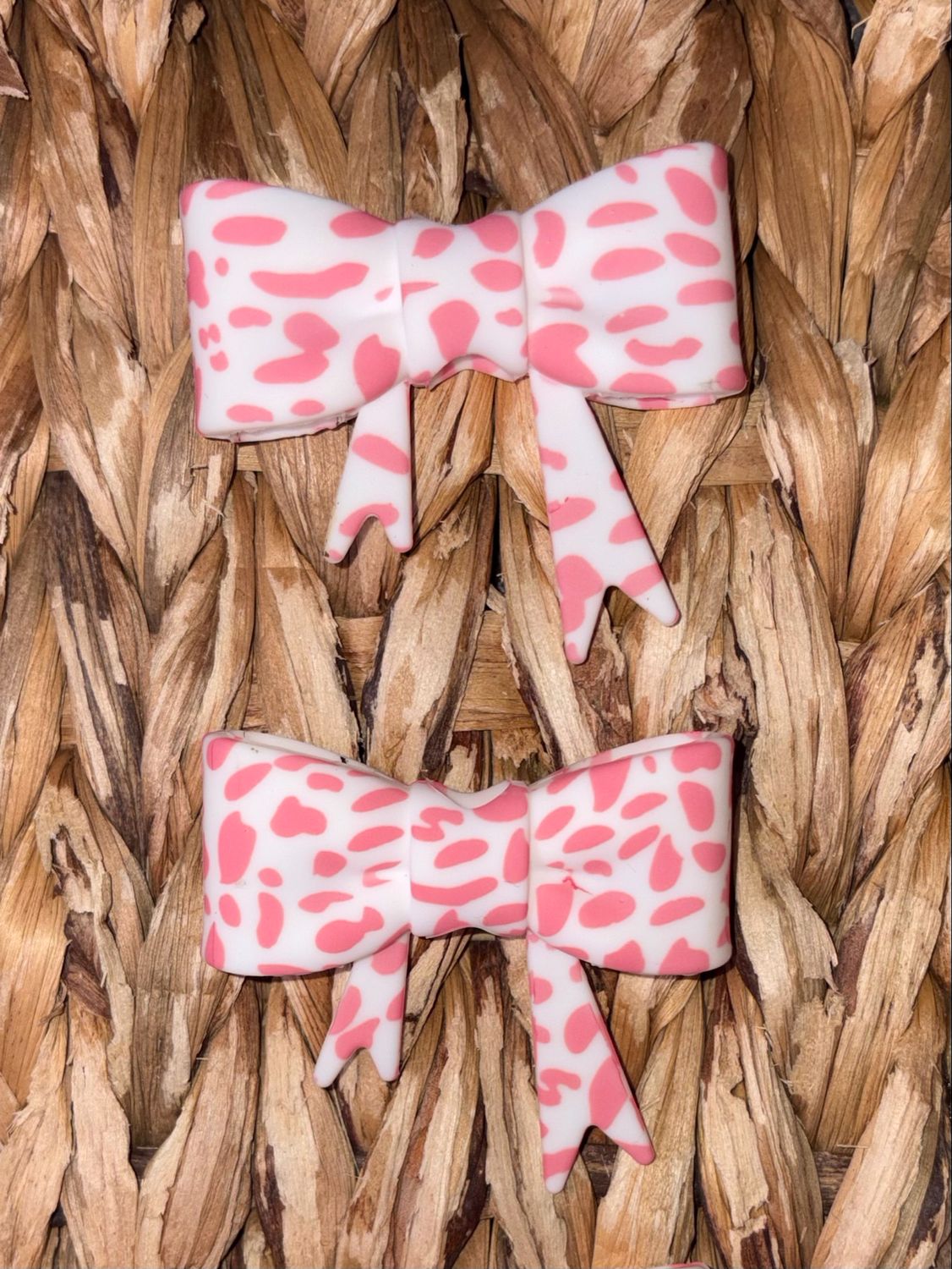 Pink Cow Straw/Focal Topper 