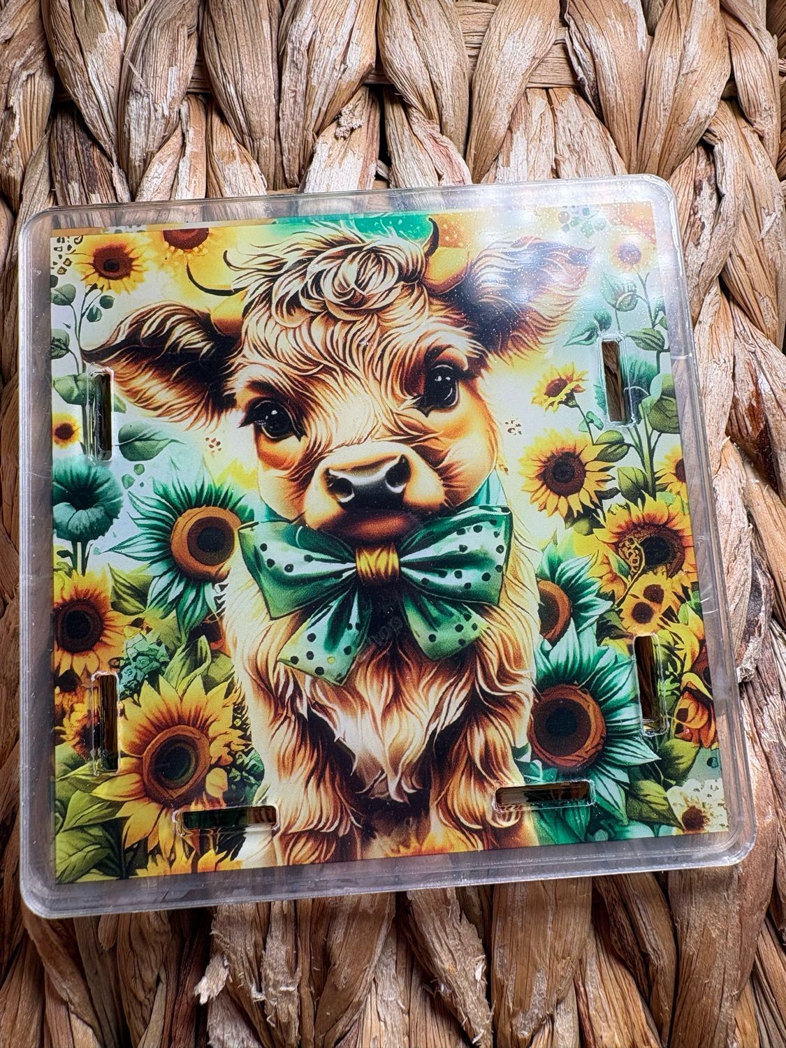 Cow with Sunflower Pen Box