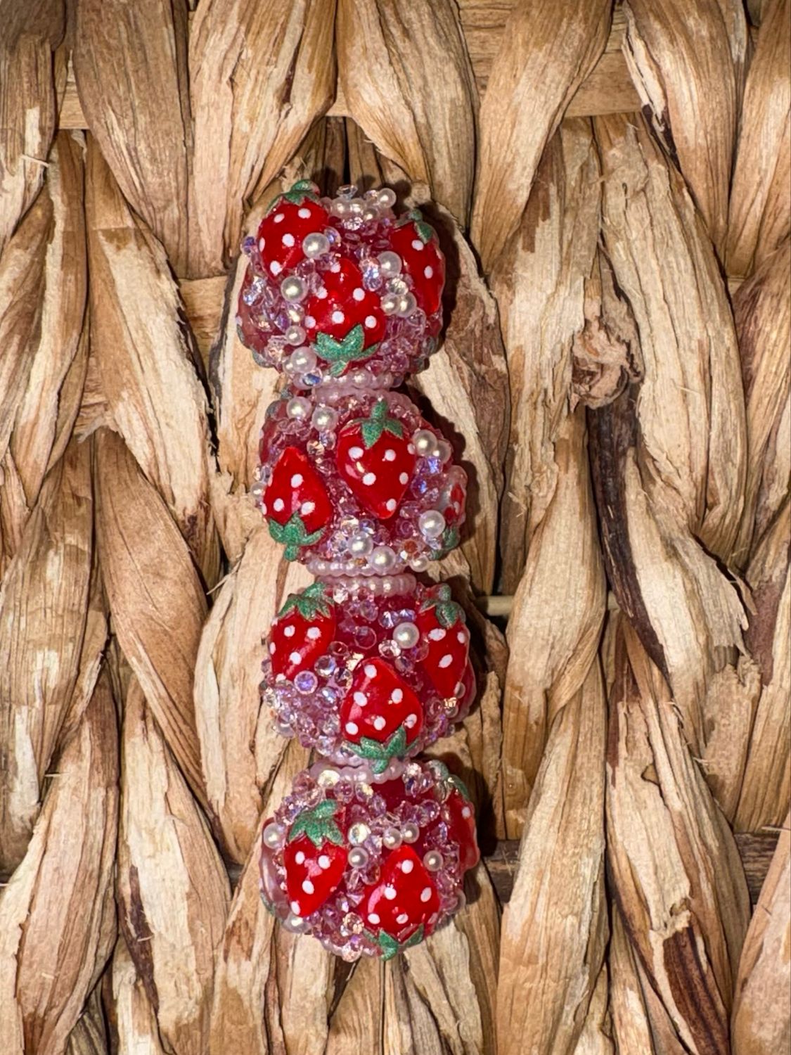 Red Strawberry Sugar Bead