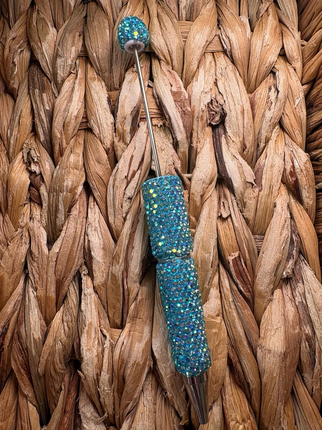 Light Blue UV Rhinestone Pen