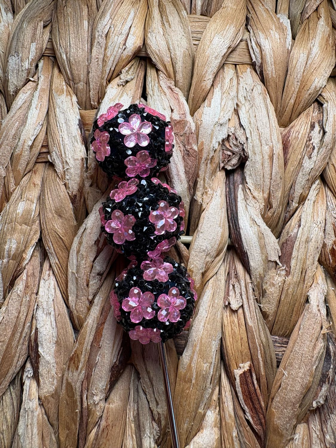 20mm Light Pink Flower Sugar Bead
