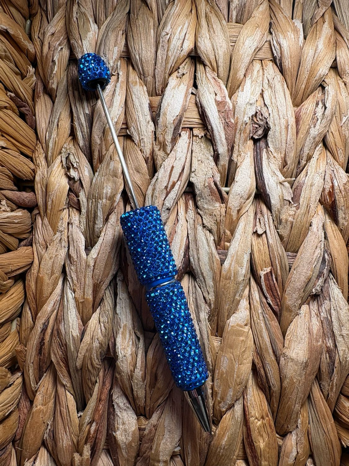 Ocean Blue Rhinestone Pen