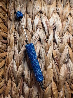 Ocean Blue Rhinestone Pen