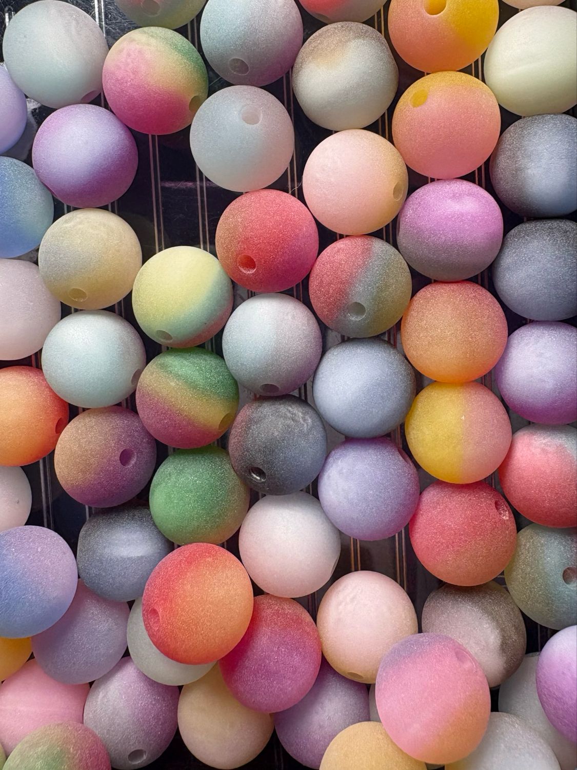 Frosted Ombré 12mm Bulk Bag-100pc