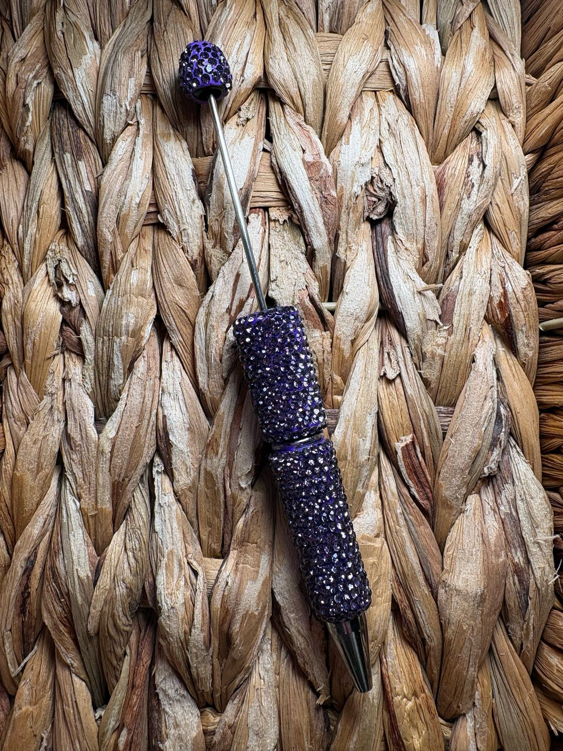 Dark Purple Rhinestone Pen