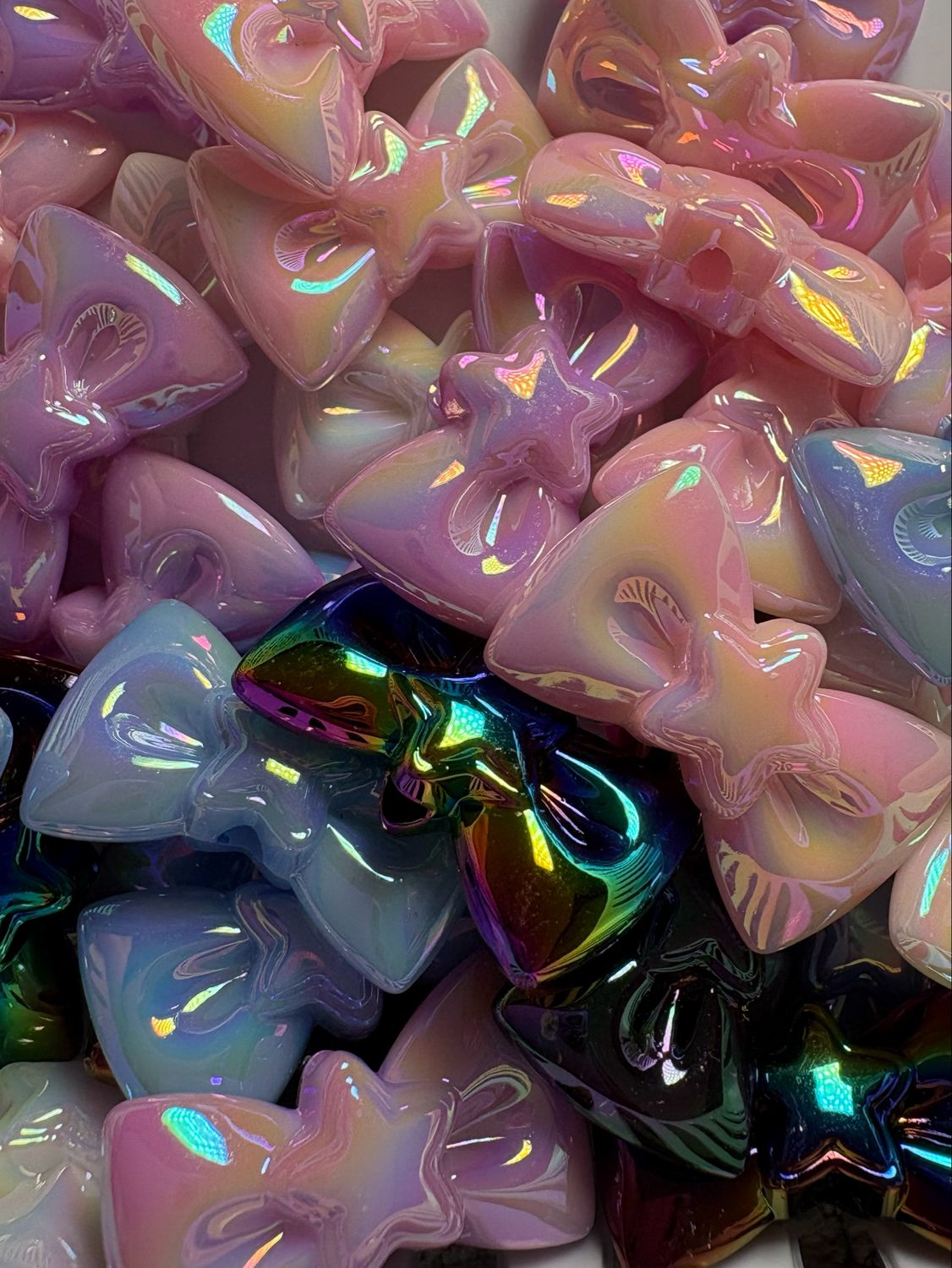 Bow Beads Mix Bulk Bag- 50pc