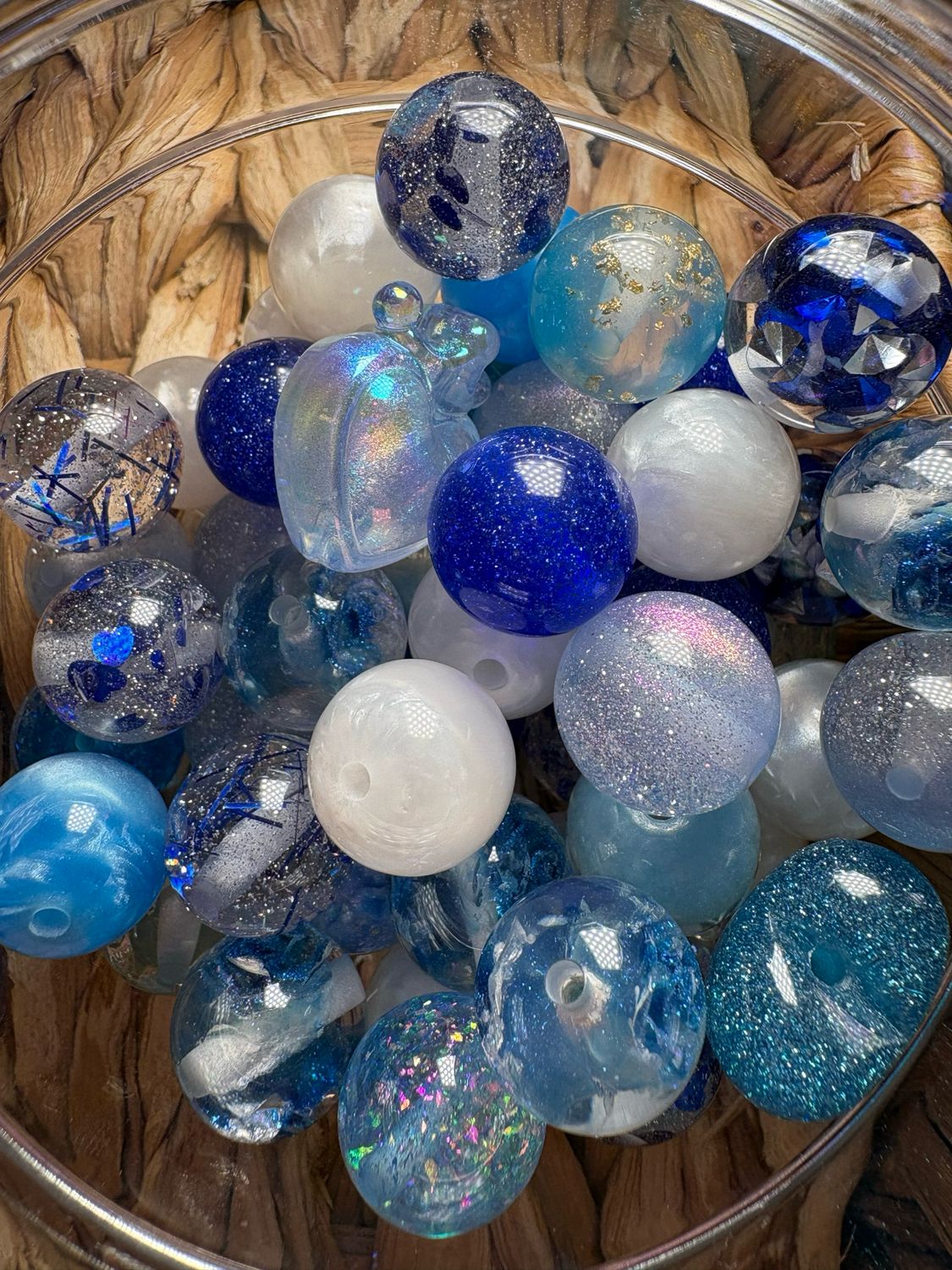 Bulk Bag Blue Color Mix- 50pc M15