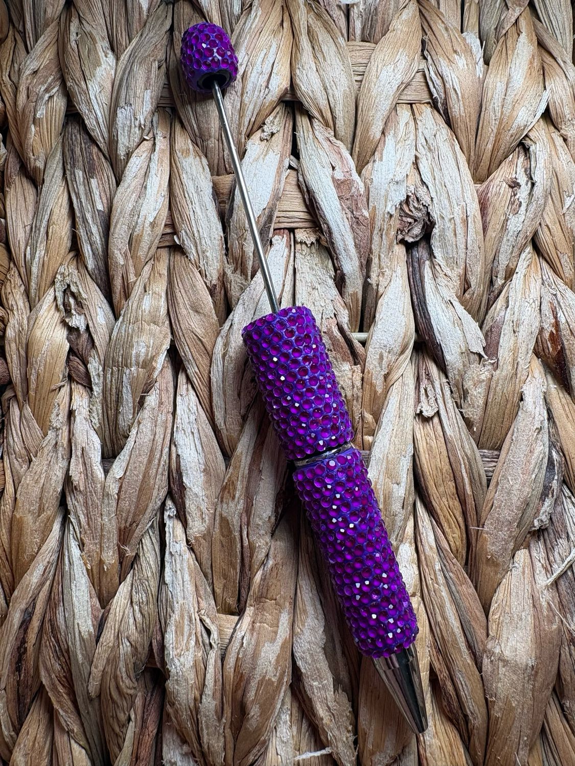 Dark Purple Neon Rhinestone Pen