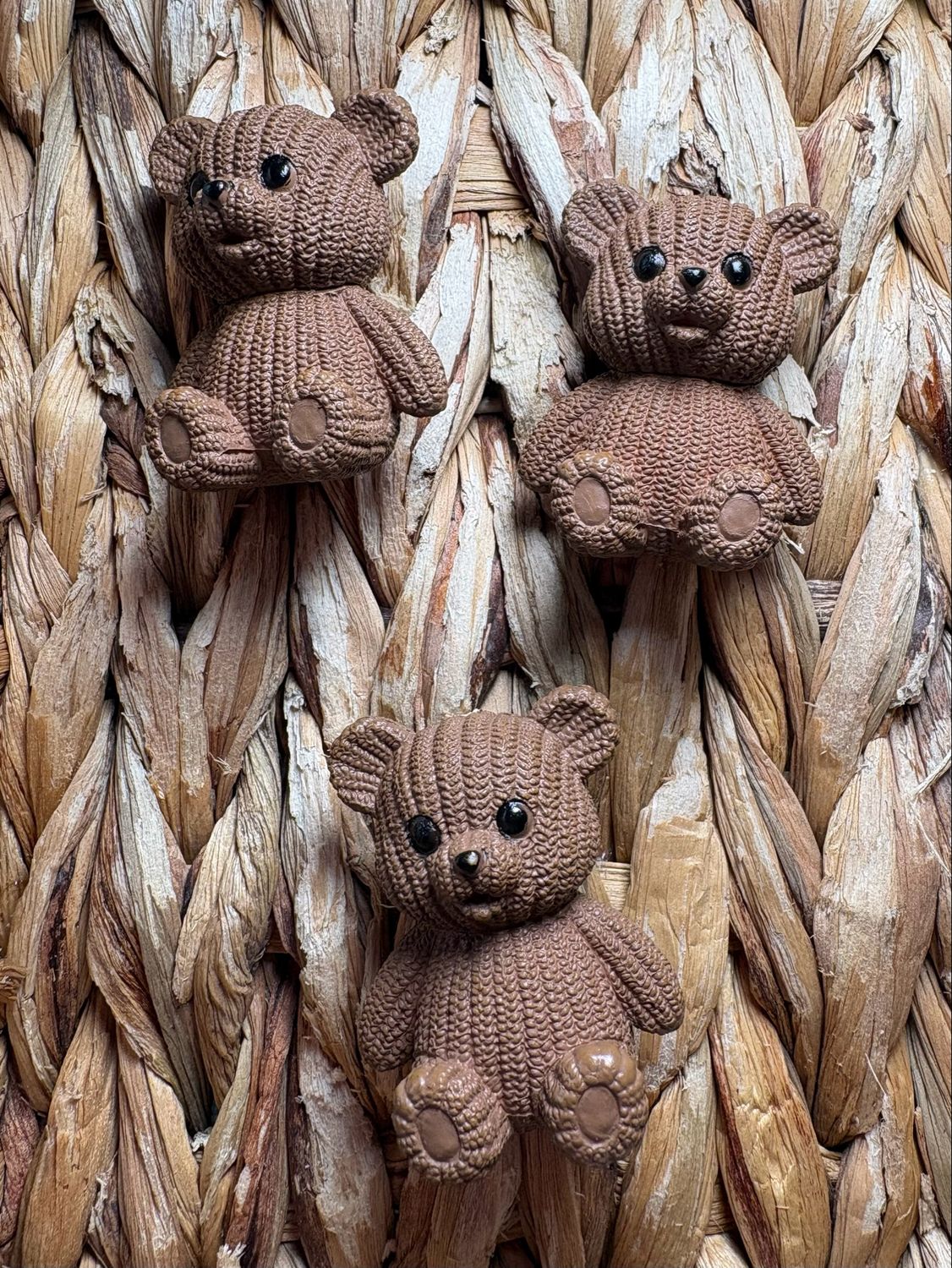 Brown Large Acrylic Bear Bead