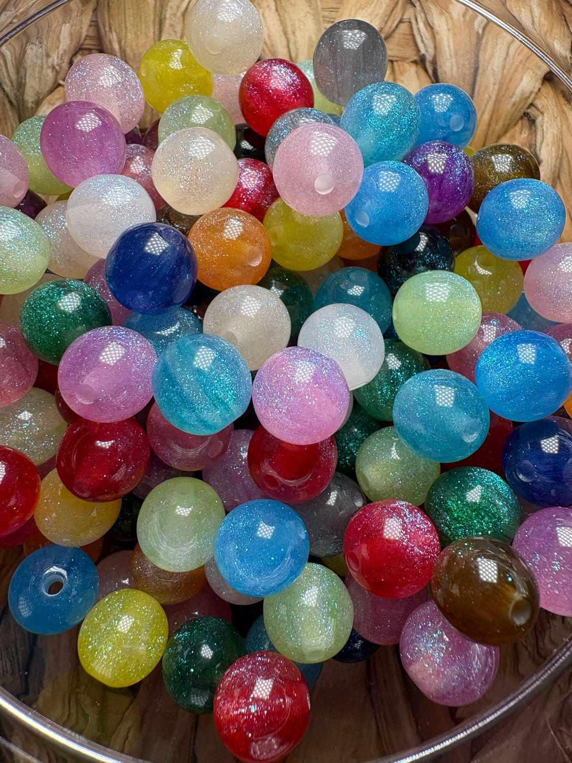Bulk Bag 10mm Galaxy Beads-150pc S81
