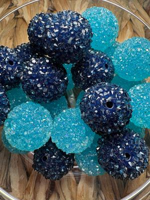 Bulk Bag 20mm Dark Blue Mix Sugar-25pc S76