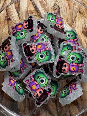 Boo &amp; Mike Acrylic Focal Bead