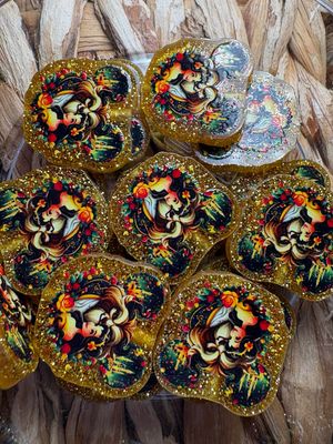 Beauty &amp; Beast Acrylic Focal Bead