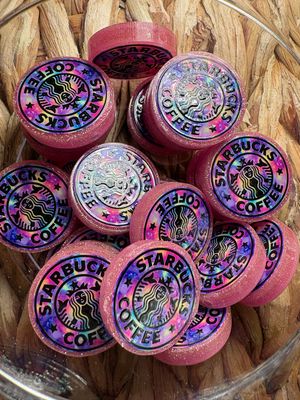 Starbies Circle Acrylic Focal Bead