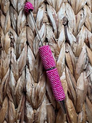 Pink Neon Rhinestone Pen