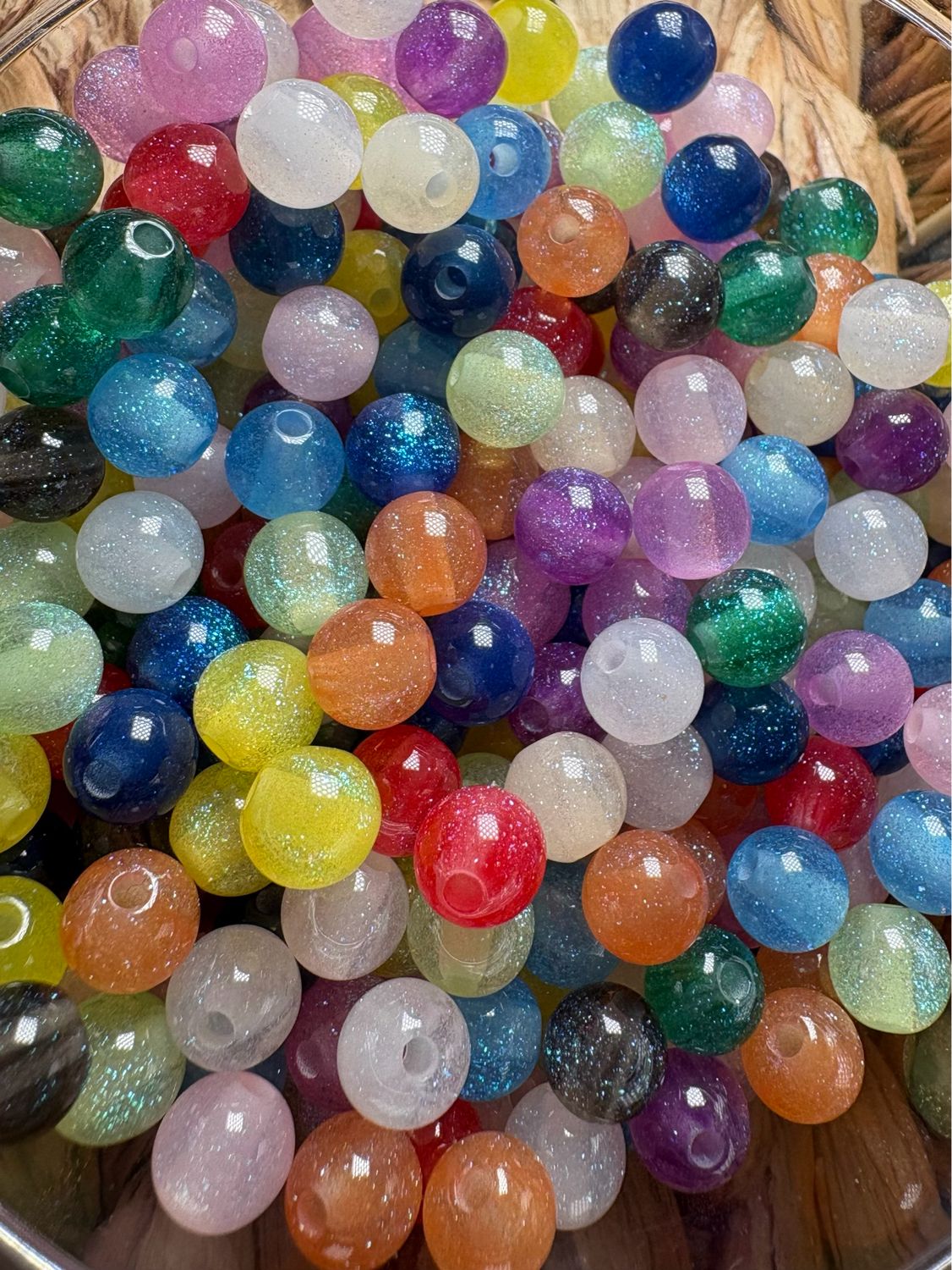 Bulk Bag 8mm Galaxy beads- 150+