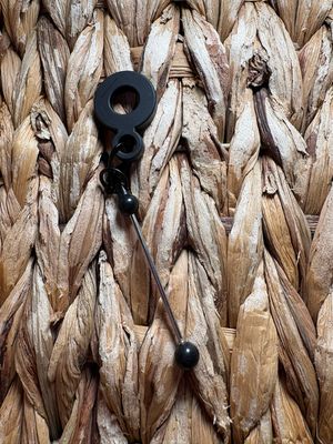 Black Straw Charm