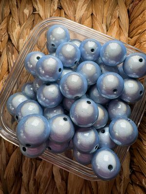 16mm Baby Blue Lightbulb Bead