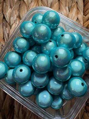 16mm Blue Lightbulb Bead