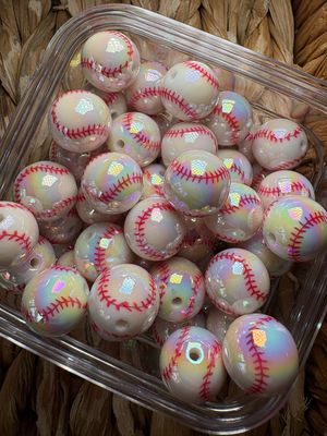 16mm Baseball UV Bead