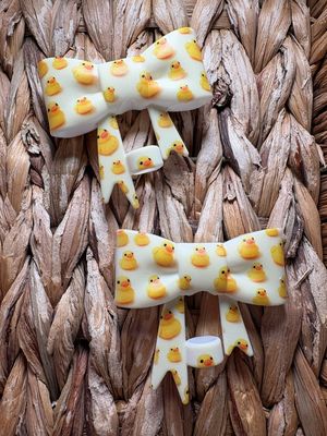 Duck Bow Straw Topper ST62